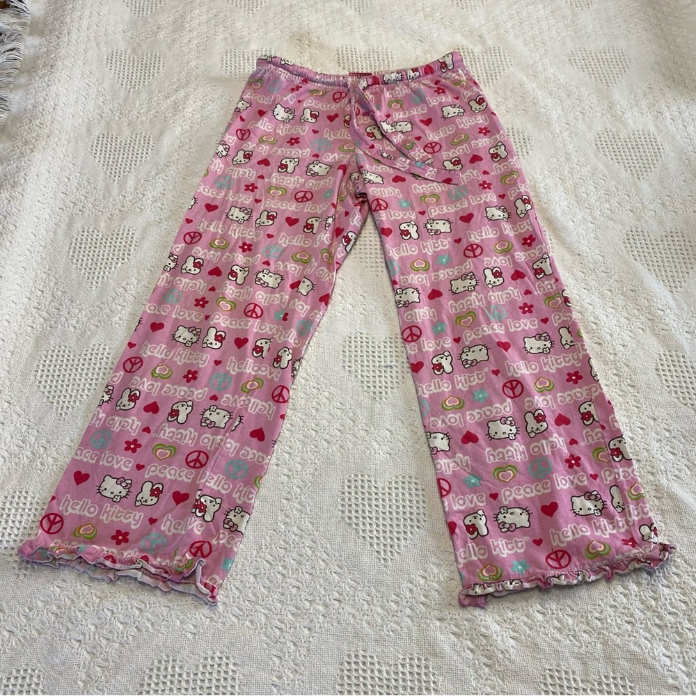 Y2K Hello Kitty PJ Pants (S)